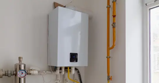 Modern gas boiler